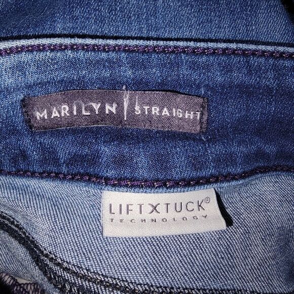 Nydj Marilyn Straight Leg Denim jeans size 4P 4 petite - Picture 4 of 6